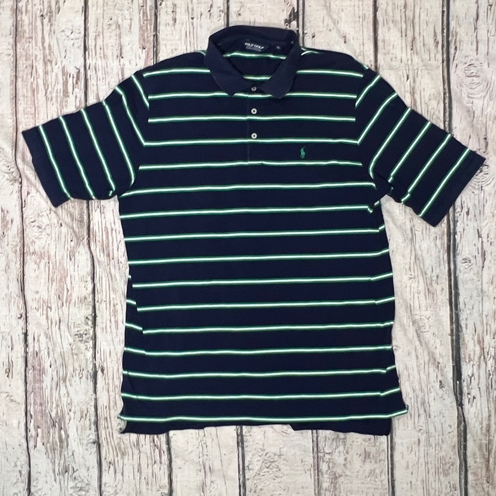 Polo Golf Mens Striped Ralph Lauren Short Sleeve Golf Golfer Shirt